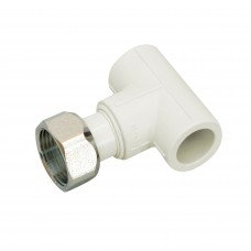 Тройник. с накидной гайк. из PPR 20*1/2в*20 (В.О.)