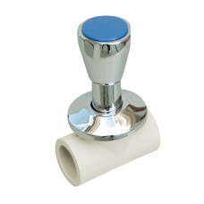 Кран Проход. с хром. под штукатурку 20 (В.О.)