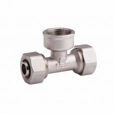 Тройник обжимной 16х1/2"Вх16 SD Forte