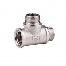 Тройник 1/2"Вх1/2"Нх1/2"Н SD Forte никелированный