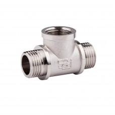 Тройник 1/2"Нх1/2"Вх1/2"Н SD Forte никелированный