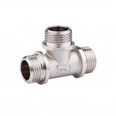 Тройник 3/4"Нх3/4"Нх3/4"Н SD Forte никелированный