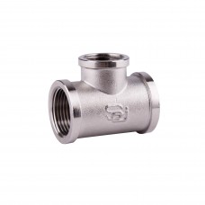 Тройник 3/4"Вх1/2"Вх3/4"В SD Forte никелированный