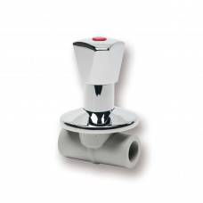 Вентель LUX под Штукатур. Проход. с ручк. 20 Ek