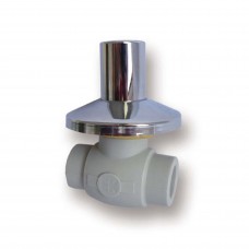 Кран шаровый под Штукатур. с крышк. 20 Ek