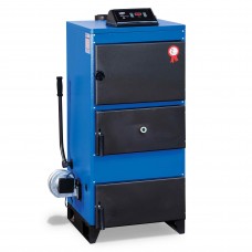Котел UNMAK UKY/3K-25 кВт стальной жаротрубный твердотопливный